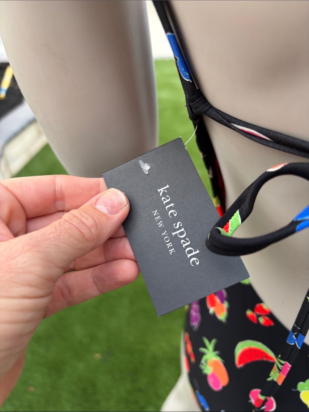 kate spade Black One-Piece Swimsuit with Neon Fruit Print - Picture 5 of 8